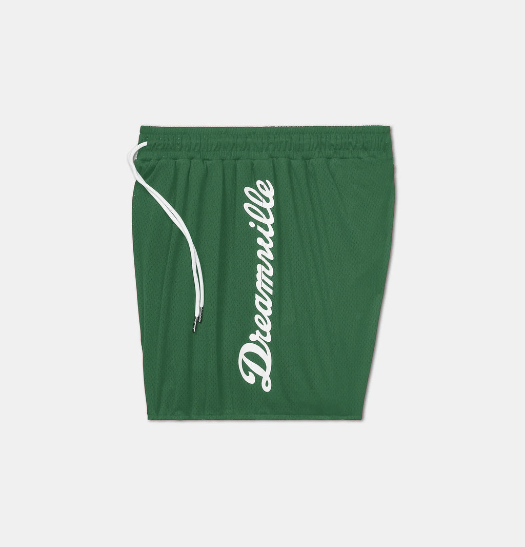 Dreamville Script Mesh Shorts Green